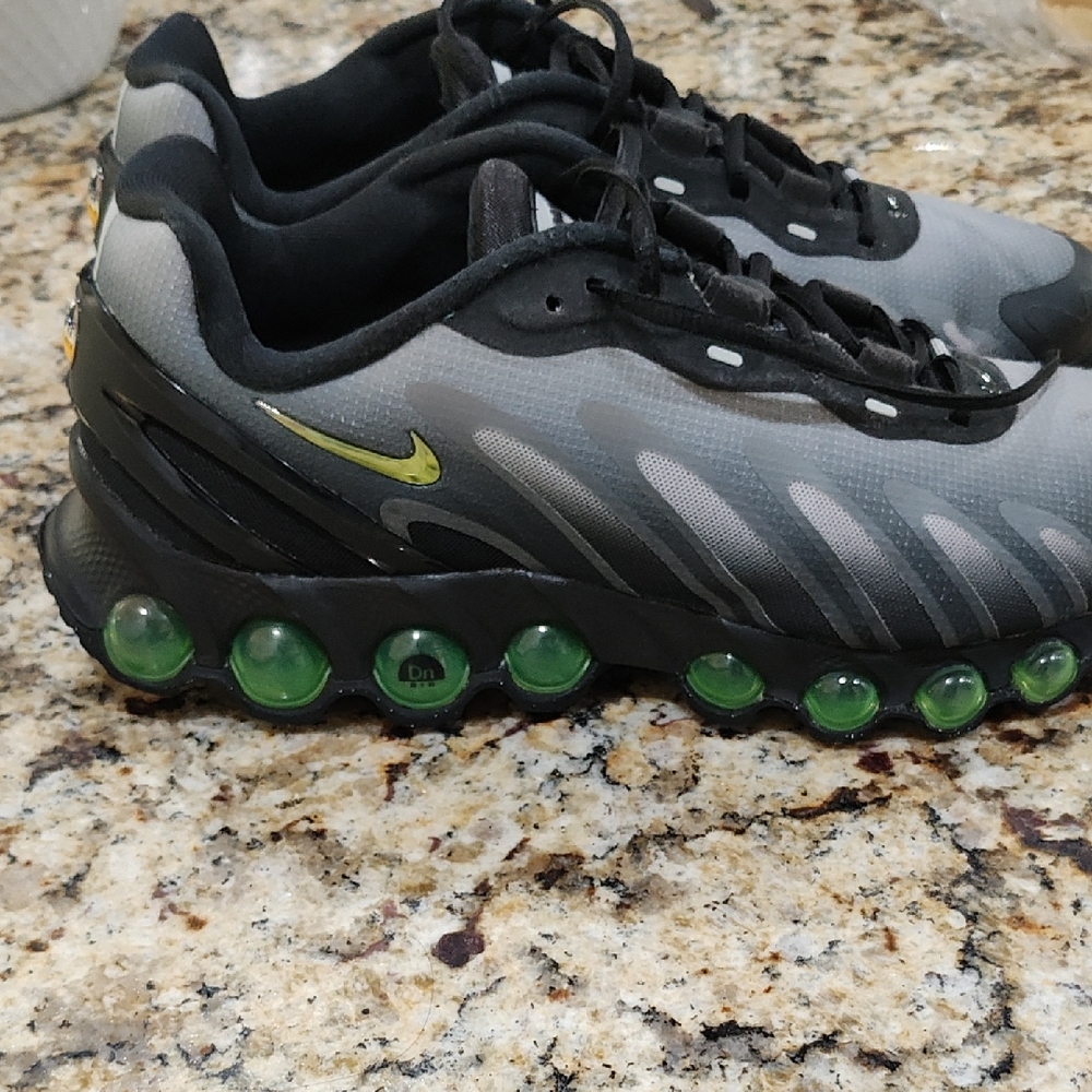 Nike Black and Green Athletic Shoes